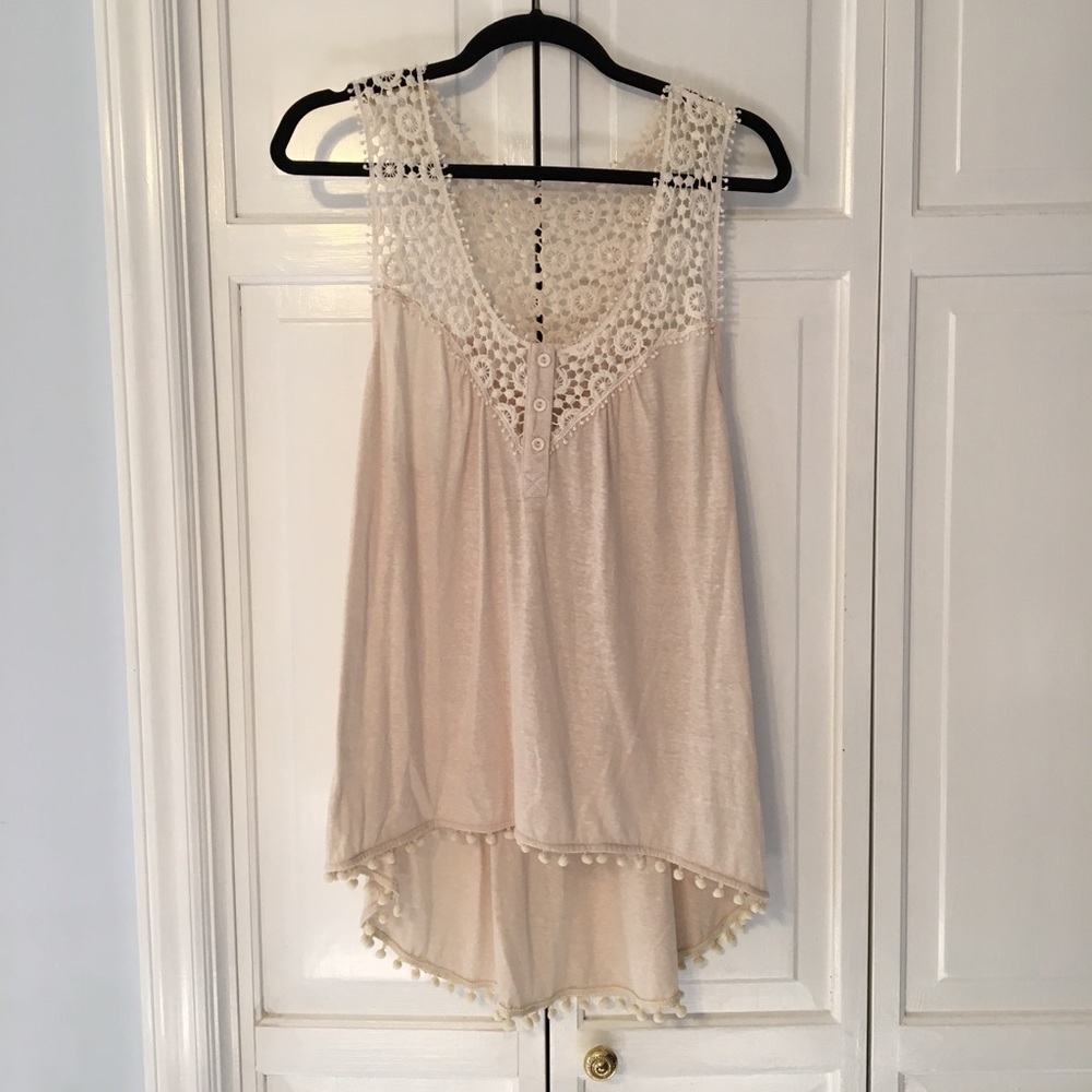 Long off-white Umgee tank top size large